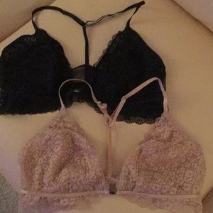 SOLD Front clip lace braletts NWOT